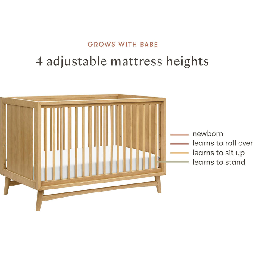 Peggy Mid-Century 3-in-1 Convertible Crib
