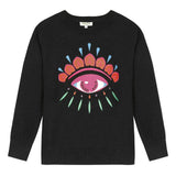 KENZO KIDS Peruvian Eye Cotton-Cashmere Sweater