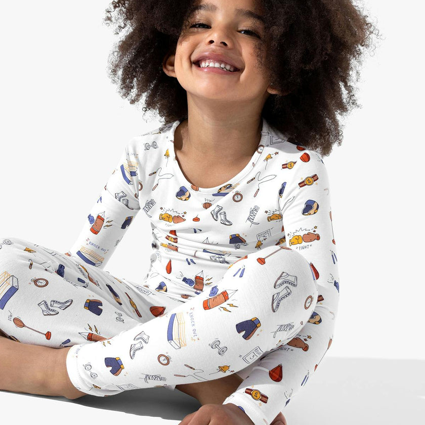 Boxing Bamboo Kids Pajamas