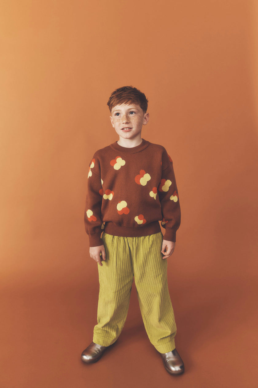 Kids Ever Acid Green Cord Trousers
