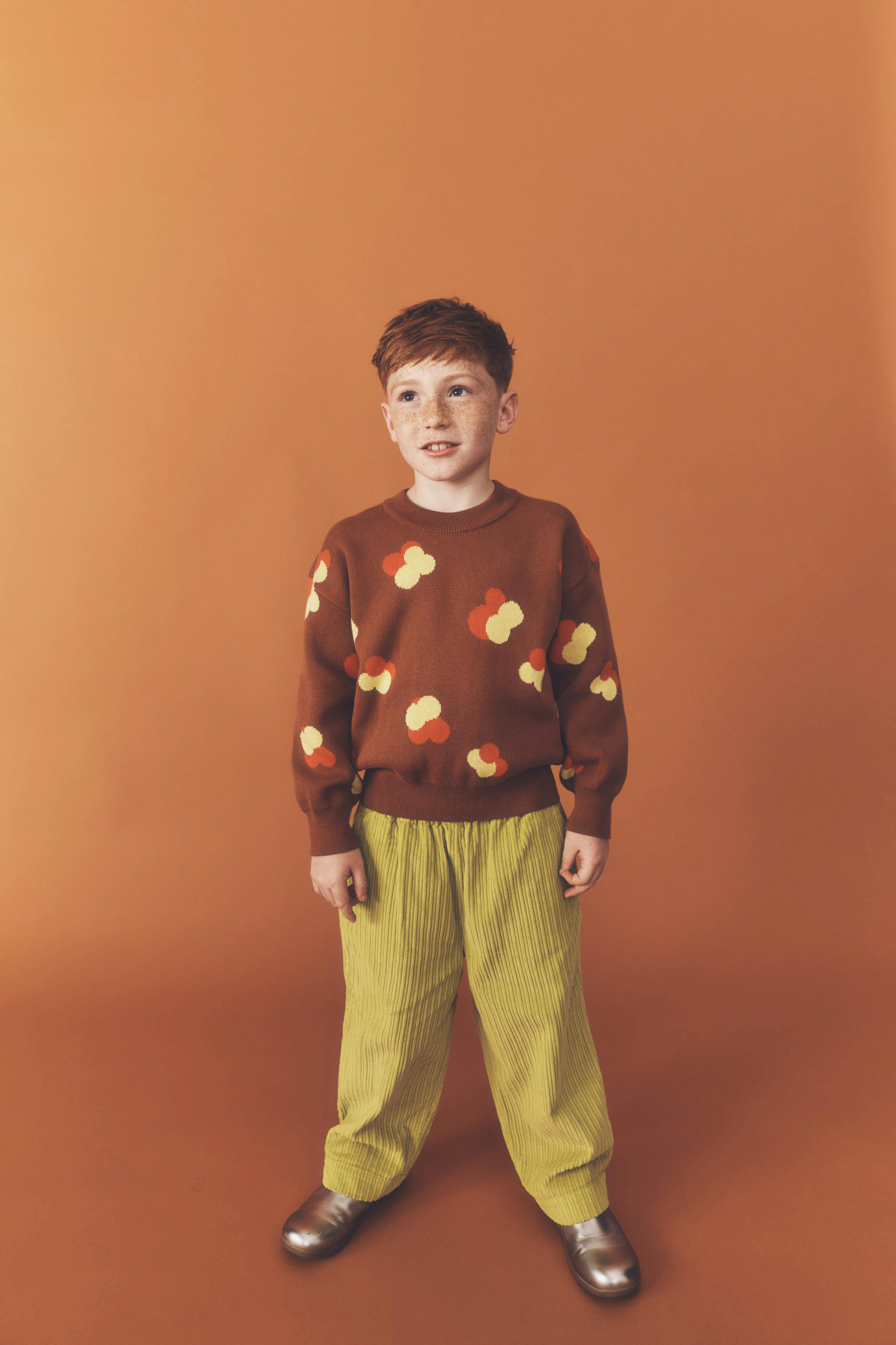 Kids Ever Acid Green Cord Trousers