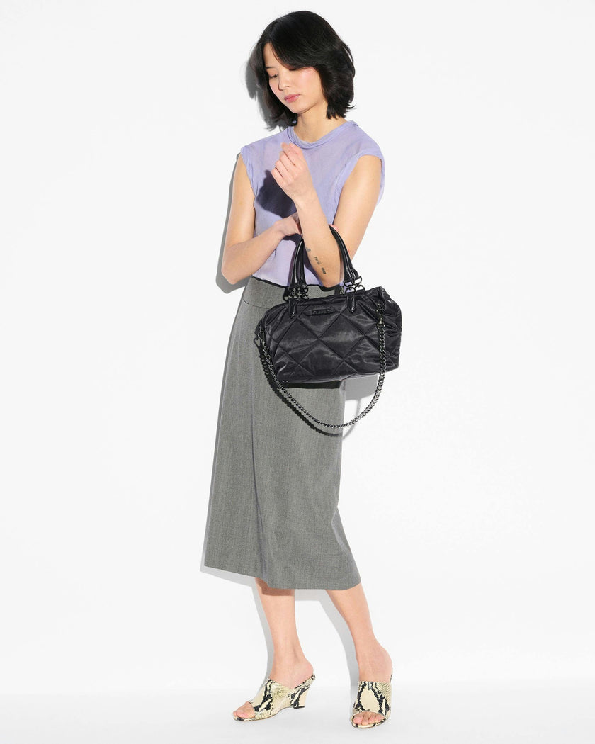 Black Small Madison E/W Tote
