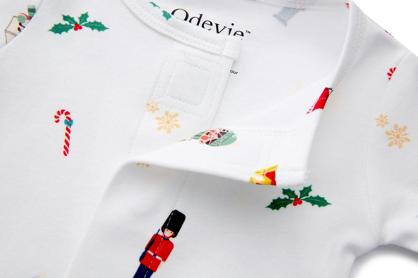 Organic Cotton Magnetic Footie Pajama - London