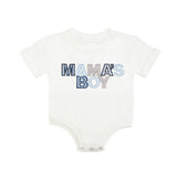 Mama's Boy Patchwork Short Sleeve Romper - White