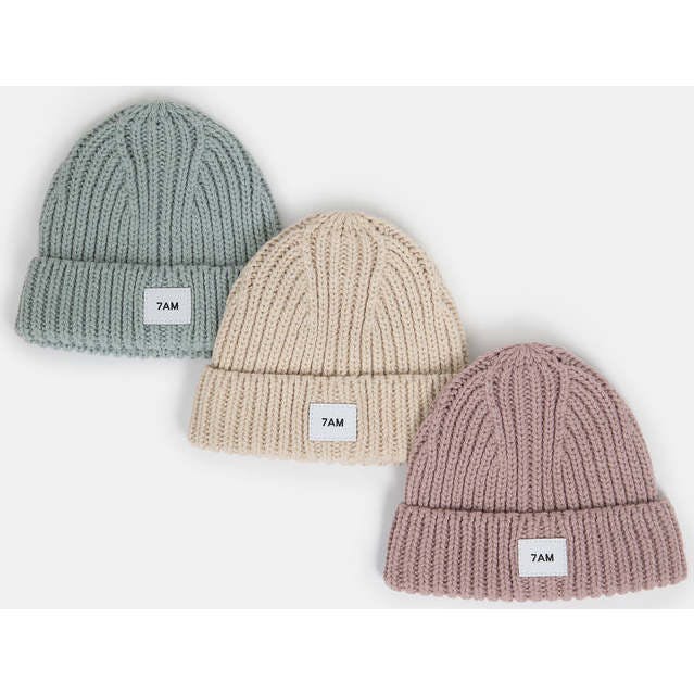 Chunky Rib Knit Beanie