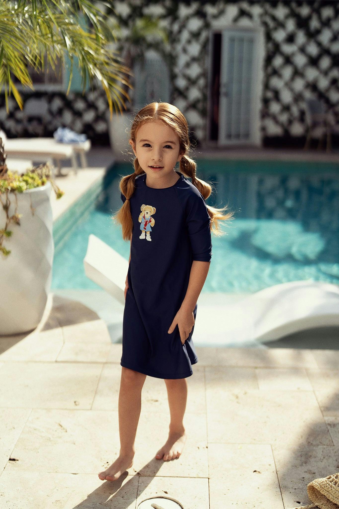 Swimsuit Dress With Bear
