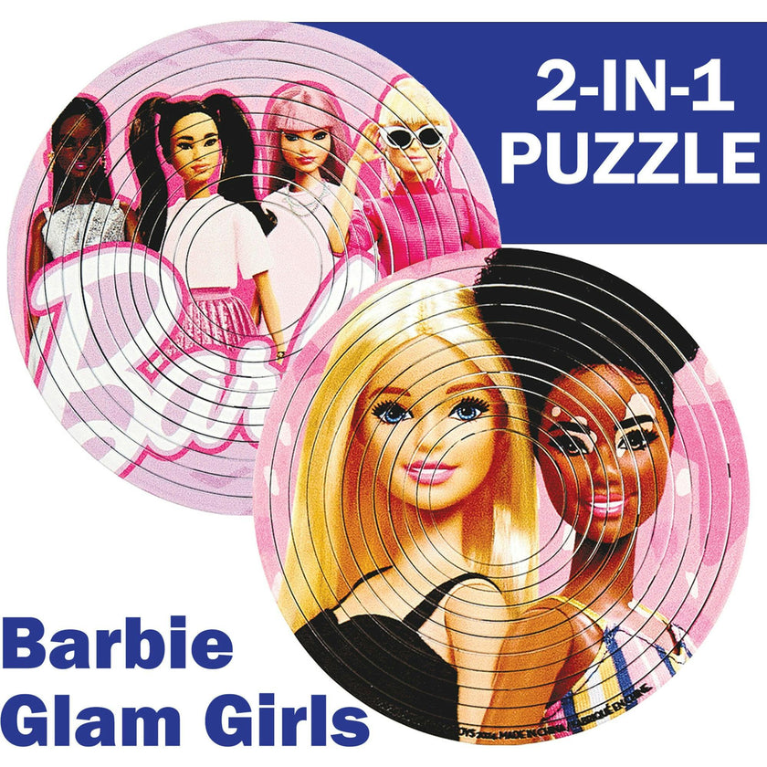 Spin Flip Puzzle: Barbie Glam Girls