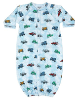 Baby Converter Gown - Construction Trucks