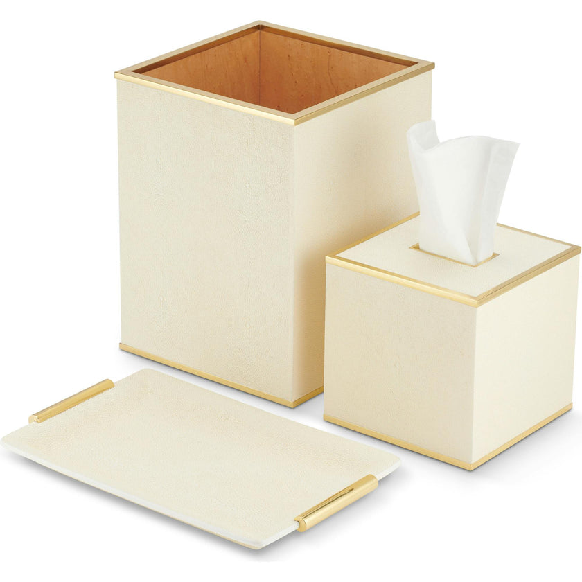 Classic Shagreen Waste Basket