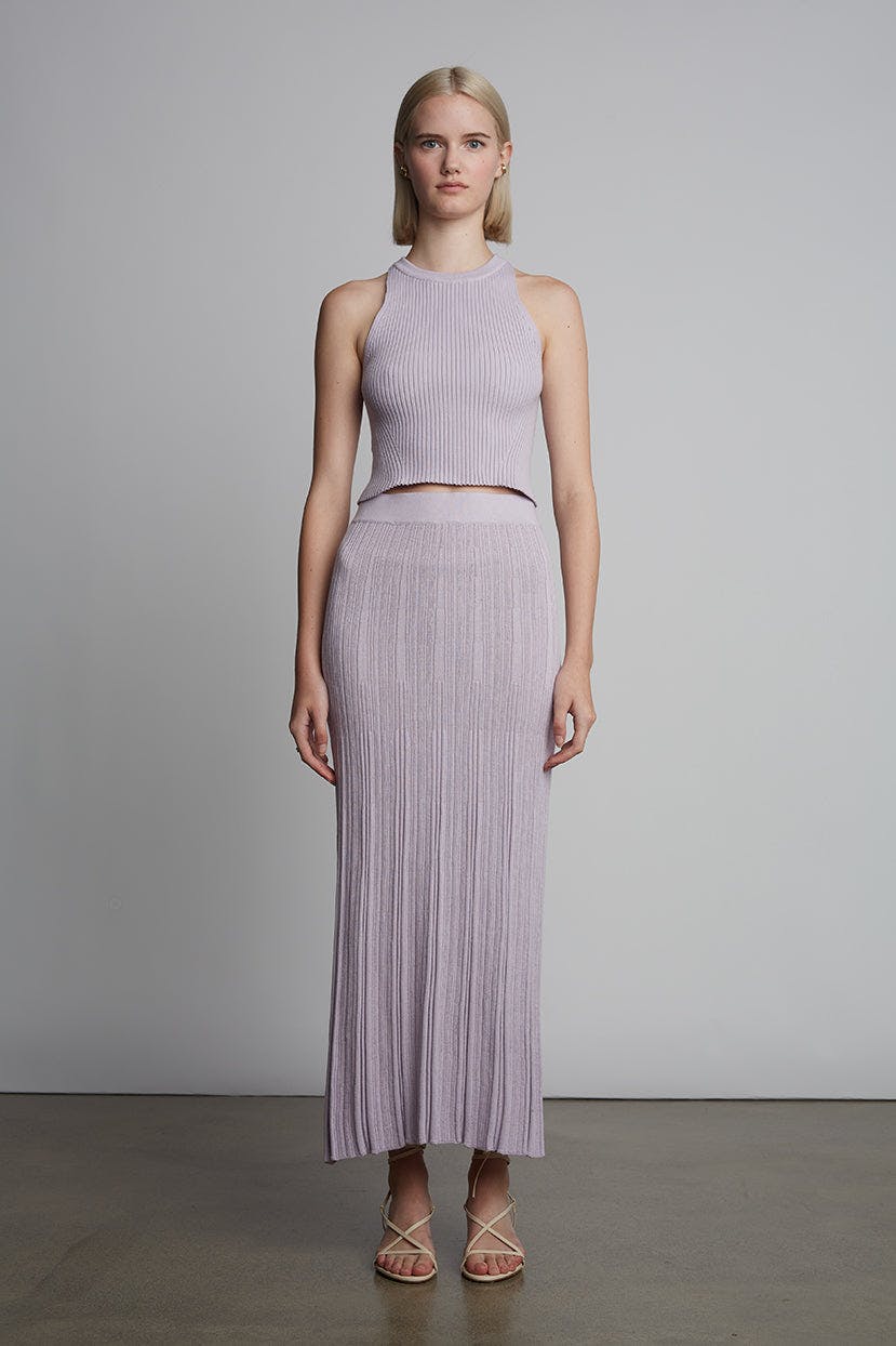 TIA CROP TANK | SOFT LAVENDER | TWO LEFT!