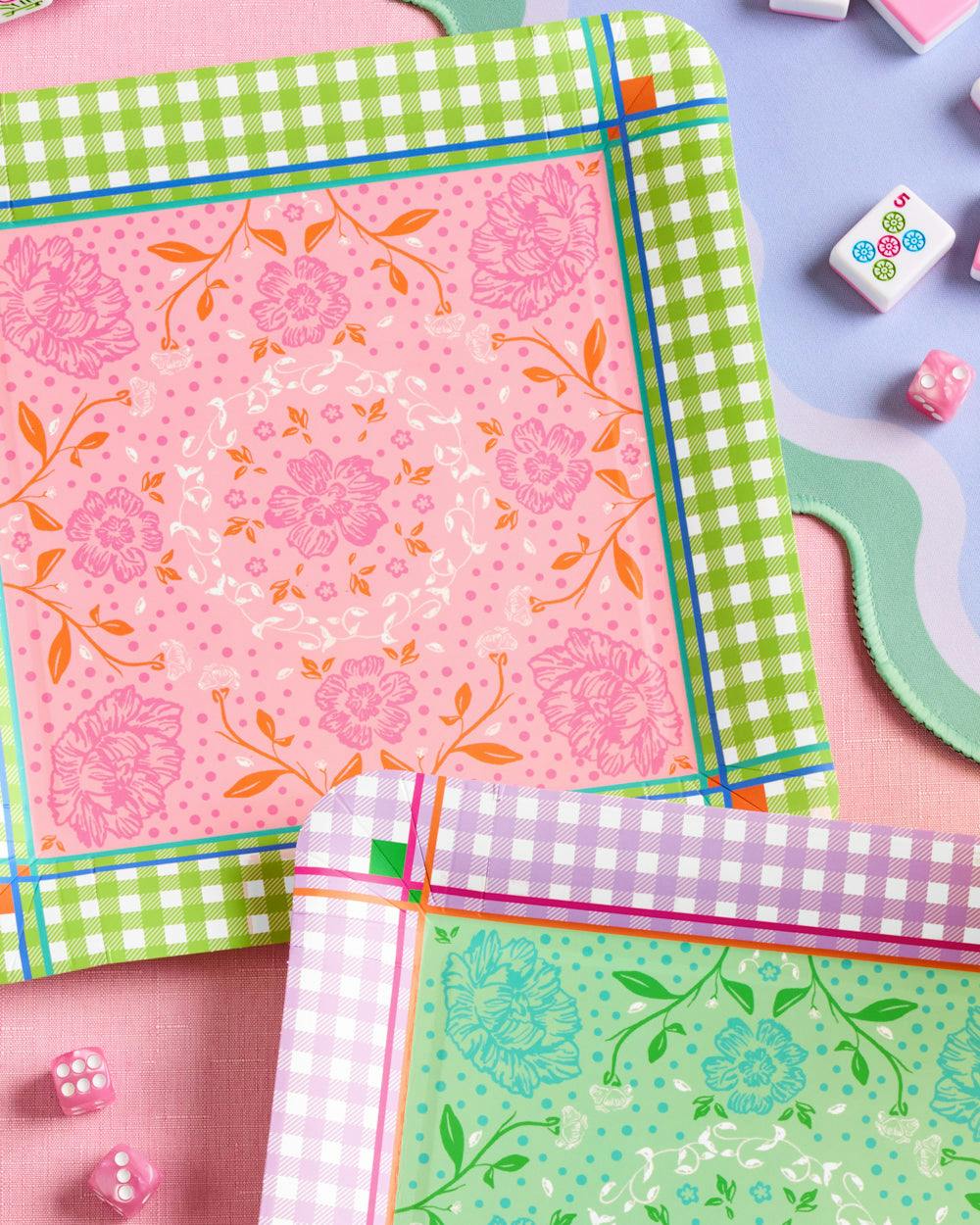 Mahjong Party Plates - 24 paper plates