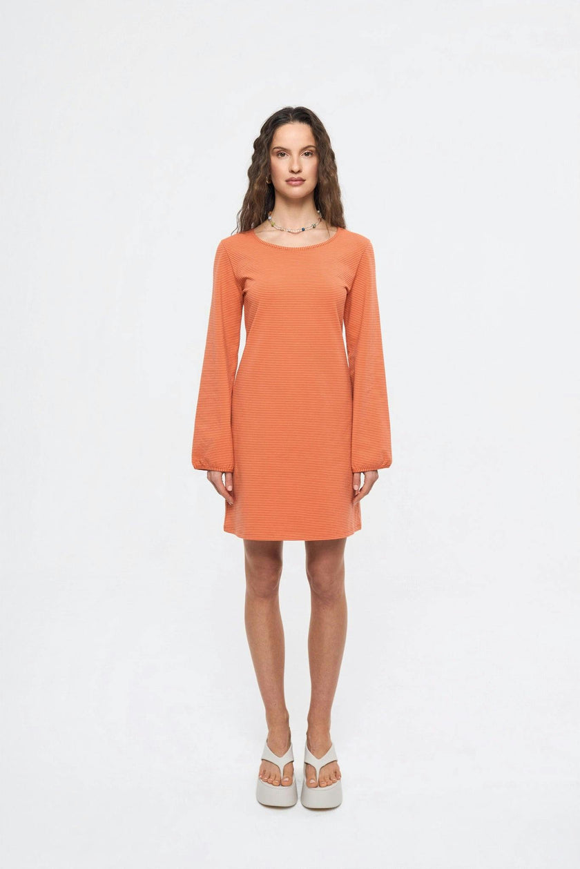 women's mini dress - orange sun
