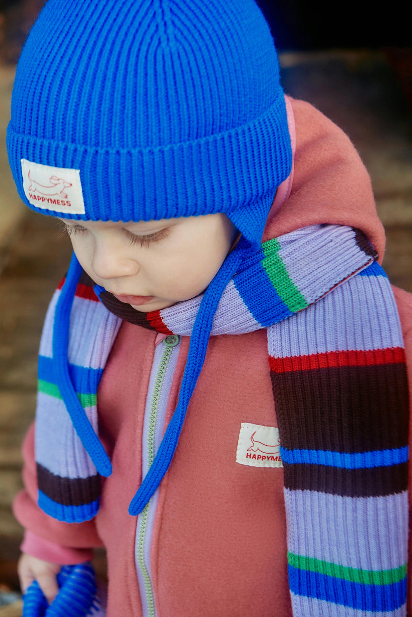 children's merino wool scarf - fun stripes
