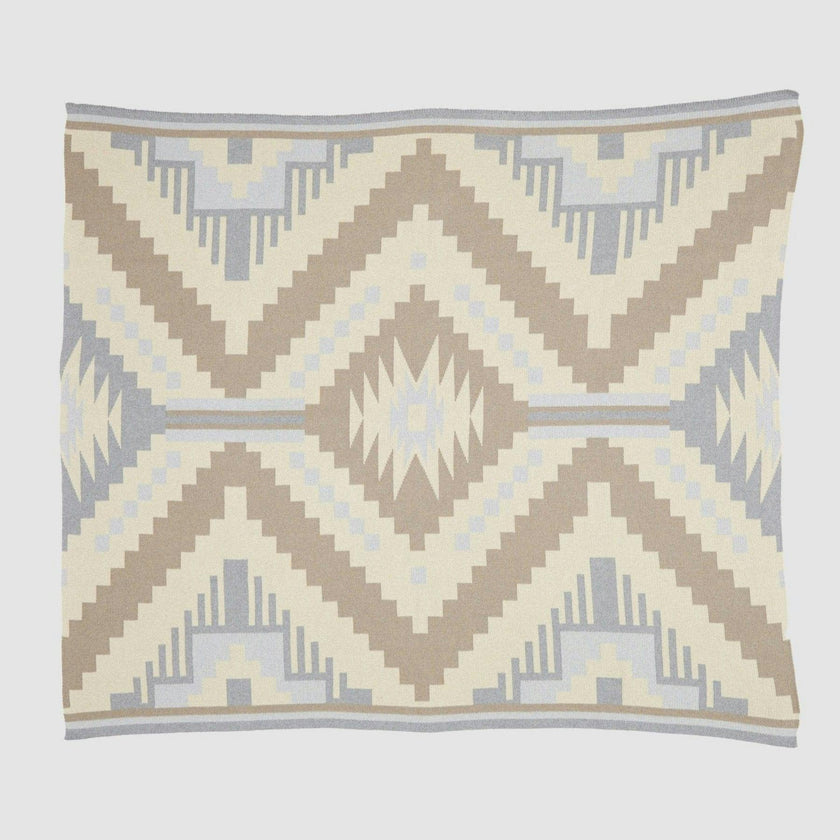Cotton Sustainable Knit Throw Blanket | New Horizon