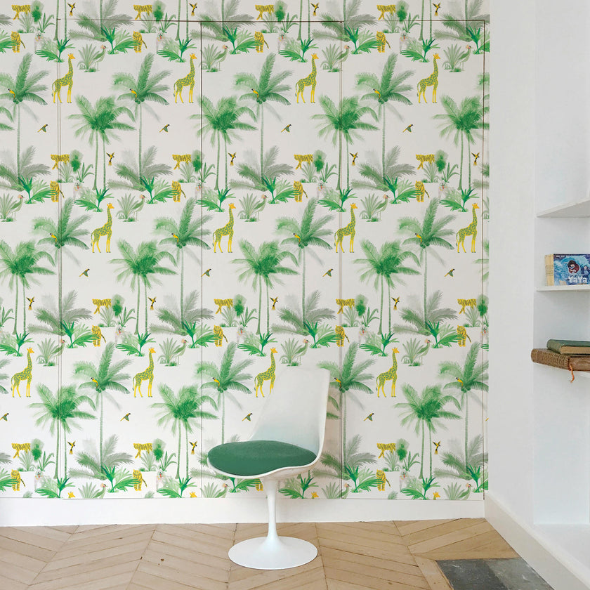 Wallpaper GRAND TAMTAM color Minty