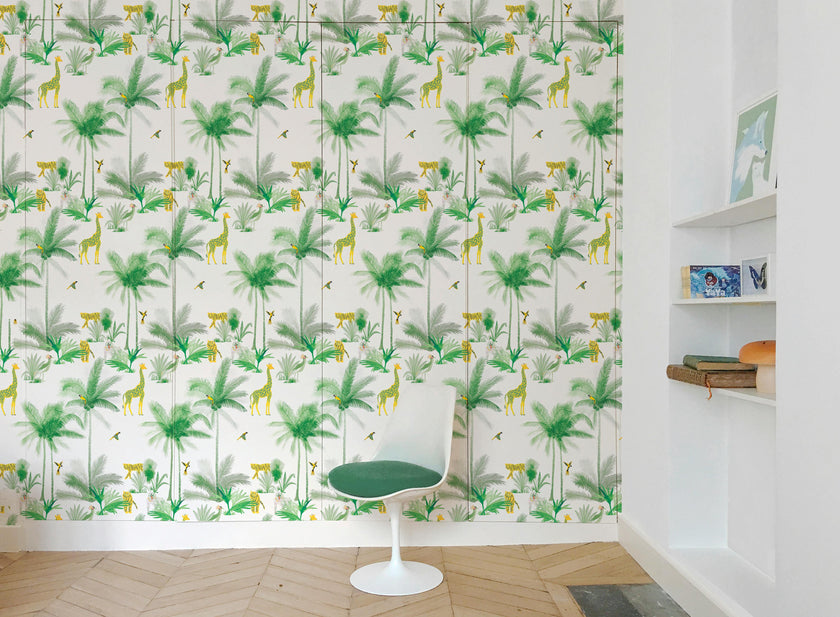 Wallpaper GRAND TAMTAM color Minty