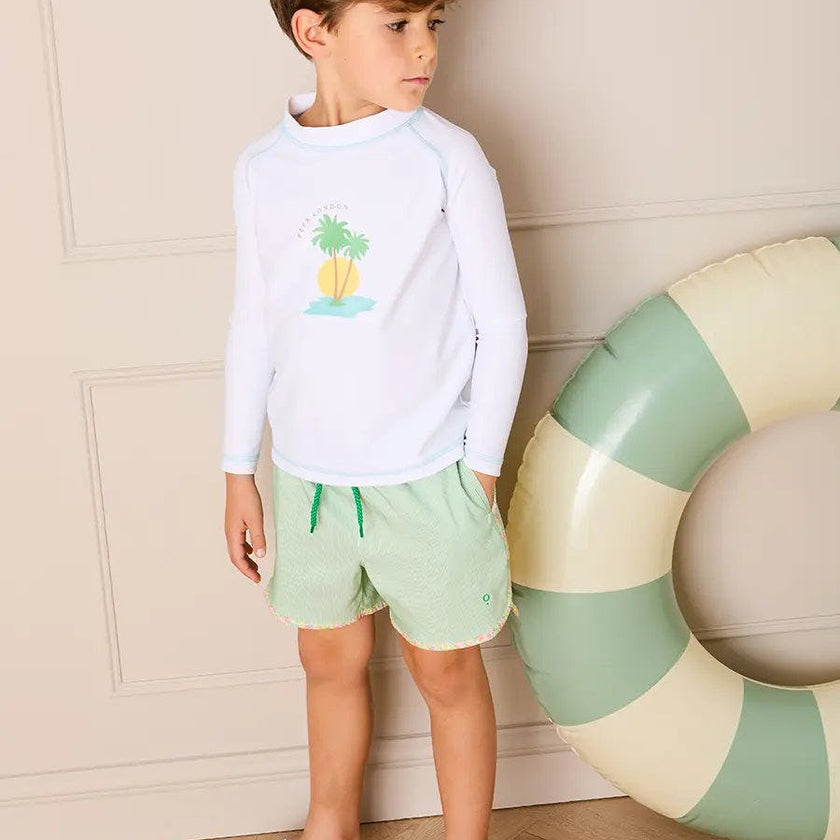 Oasis Rashguard in White (12mths-6yrs)