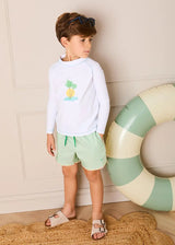 Oasis Rashguard in White (12mths-6yrs)