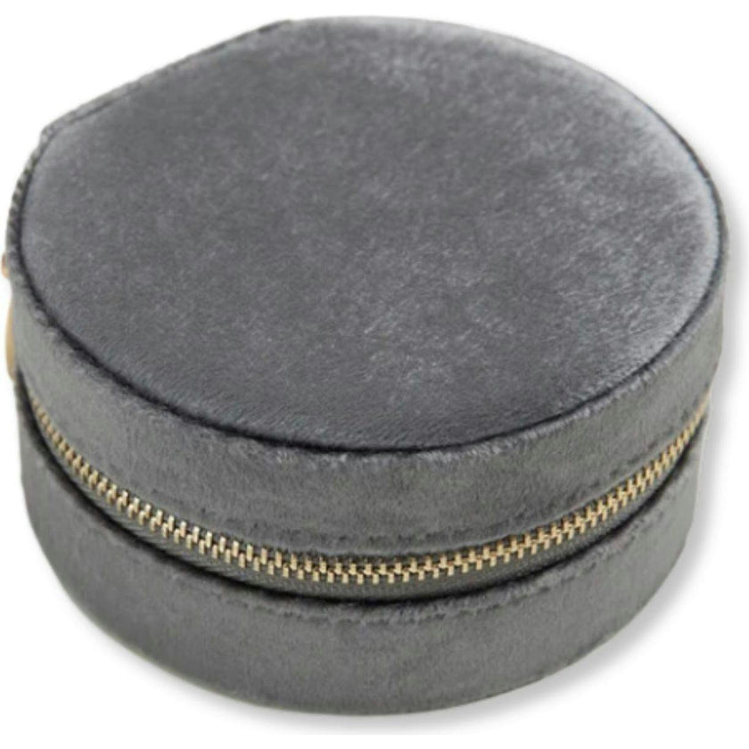 Circle Velvet Jewelry Case