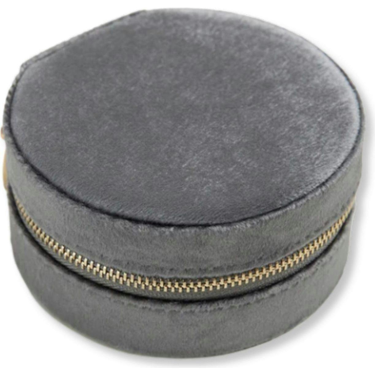 Circle Velvet Jewelry Case