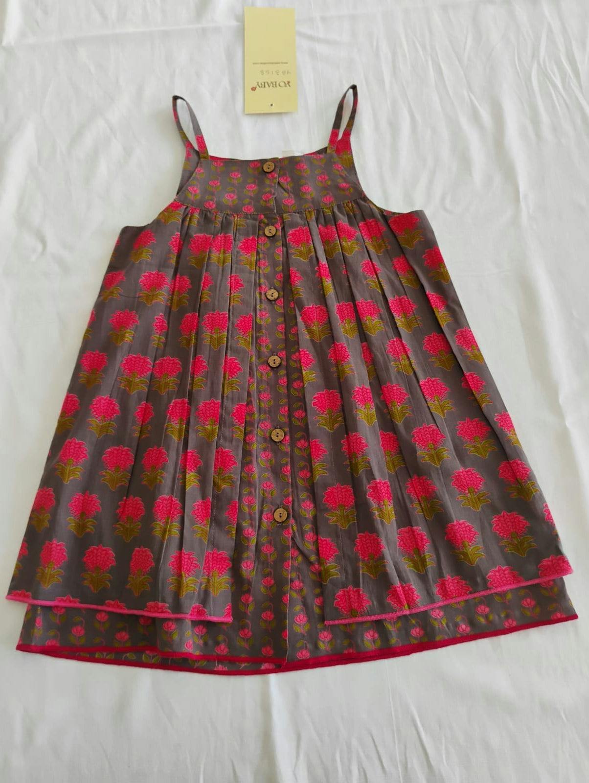 Layola Layered Swing Dress Earthy Brown