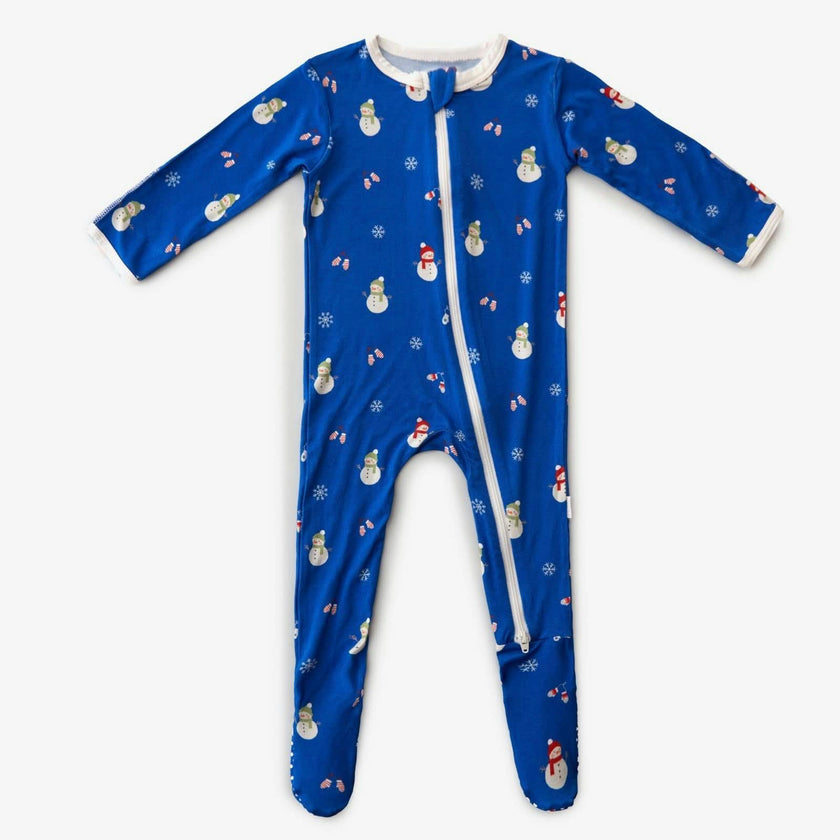 Snowman Zippered Footie