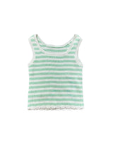 Navy and White Stripe Knit Tank Top