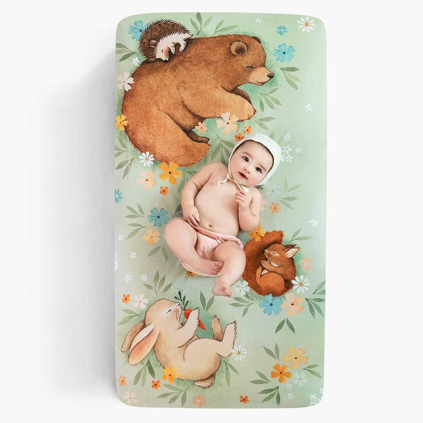Enchanted Meadow Standard Crib Sheet