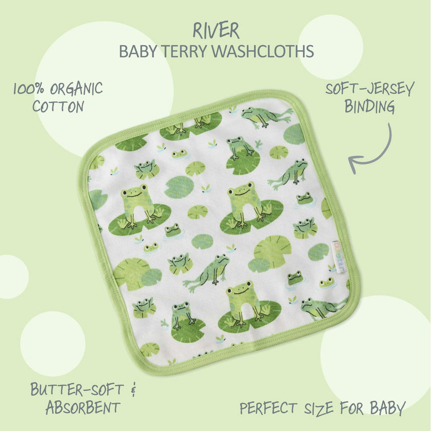 RIVER 10-Pack Baby Wash Cloths