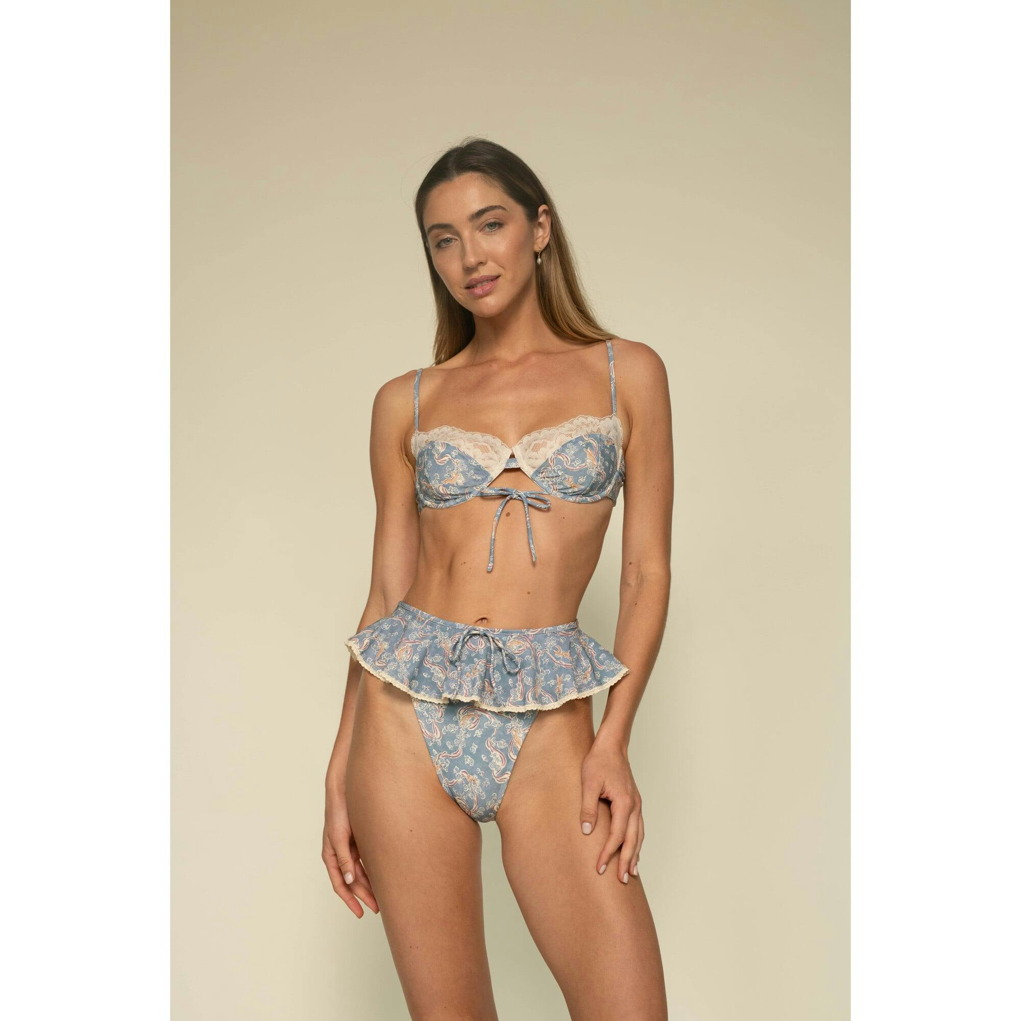 Women's Lena Floral Print Underwire Bikini Top
