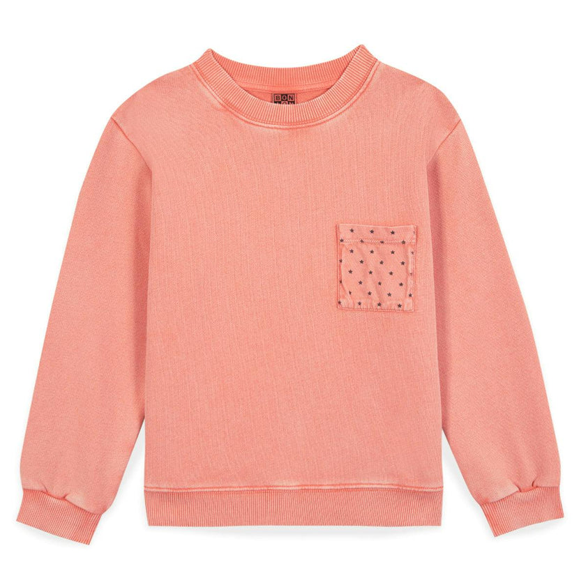BONTON Narciss Star Pocket Sweatshirt - Rose Sunset