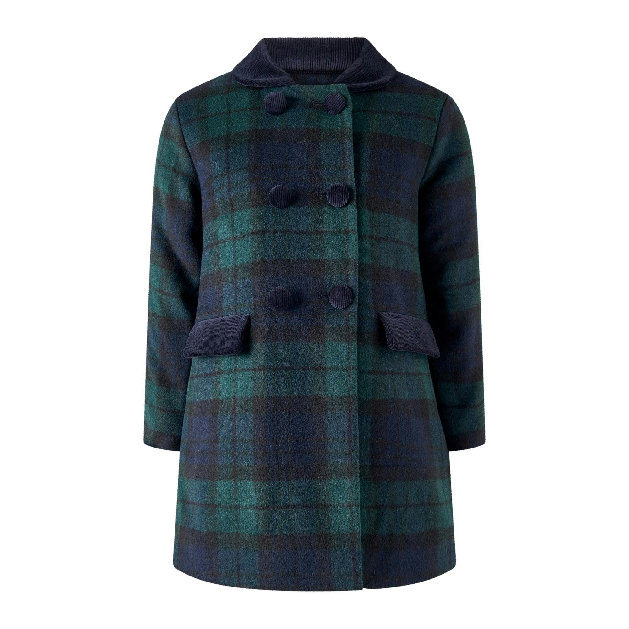 Blackwatch Velvet Trim Coat