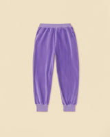 Velour Weekend Jogger in Violet