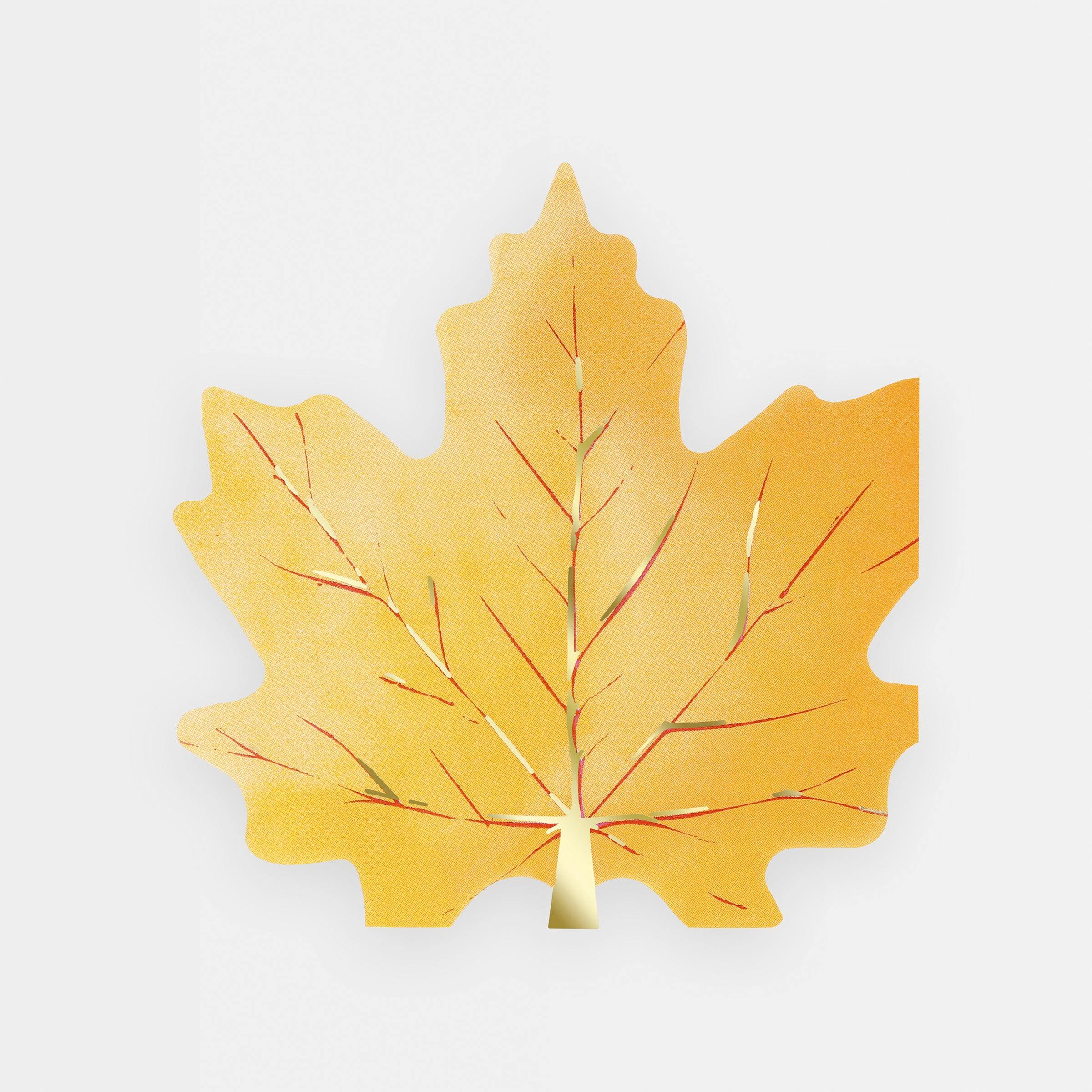 Maple Leaf Shaped Napkins