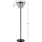 Jemma 60" Crystal/Metal LED Floor Lamp