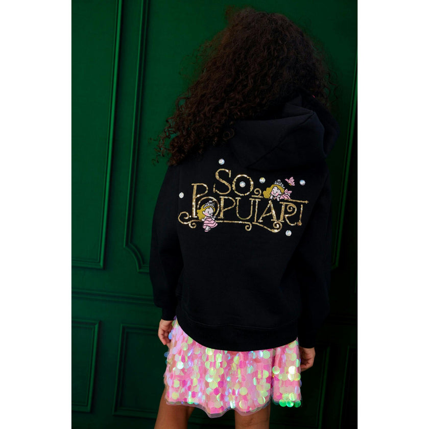 So Popular Hoodie Black