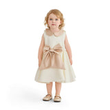 Cream Elaria Petal Bow Gown