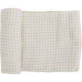 Organic Cotton Muslin Changing Pad Cover - Sand Stripe