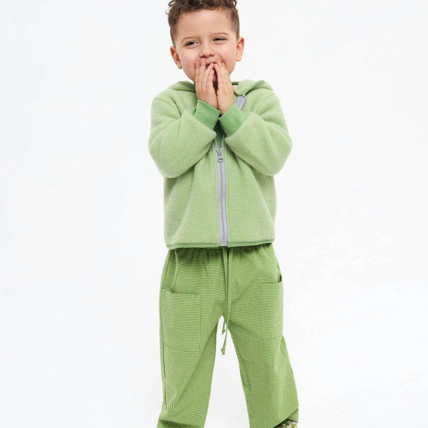 children's wool jacket - green pea