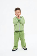 children's wool jacket - green pea