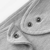 Grey Melange Luxe Solid Kerchief Bib