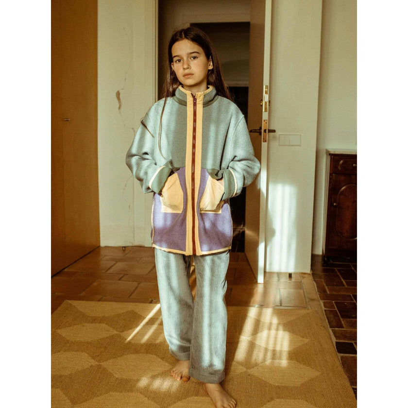 children's wool jacket - forest berry