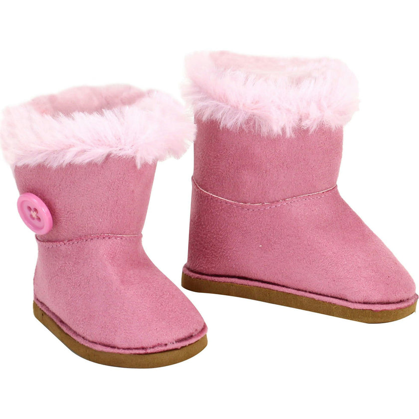 18" Doll Button Ewe Boot