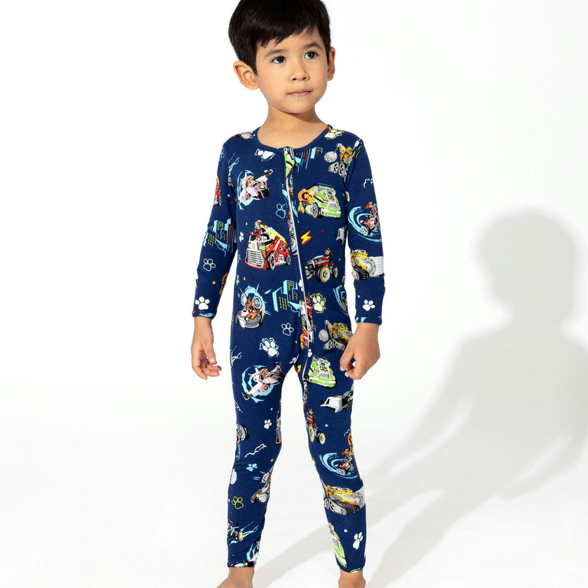 PAW Patrol: The Mighty Movie - Mighty Vehicles Bamboo Convertible Footie