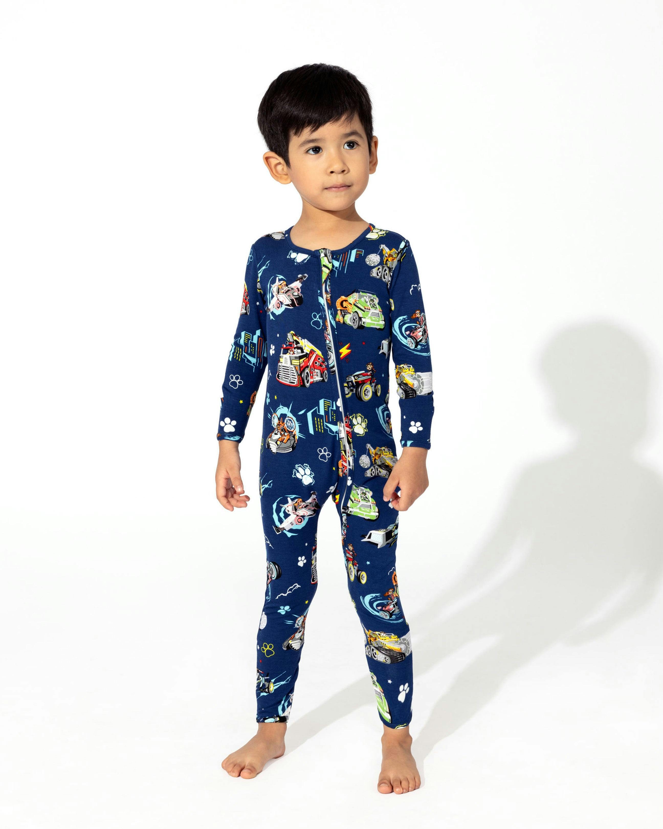 PAW Patrol: The Mighty Movie - Mighty Vehicles Bamboo Convertible Footie