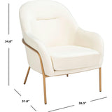 Eleazer Velvet Accent Chair