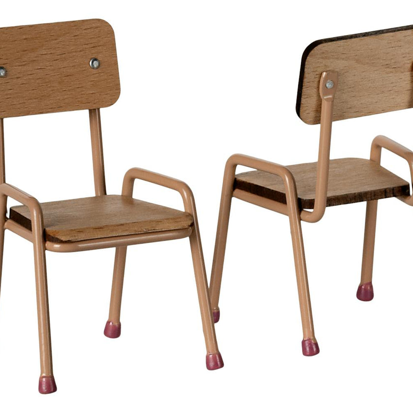 Table and chair set, Mouse - Dark powder