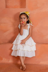 Genelia Layered Dress White