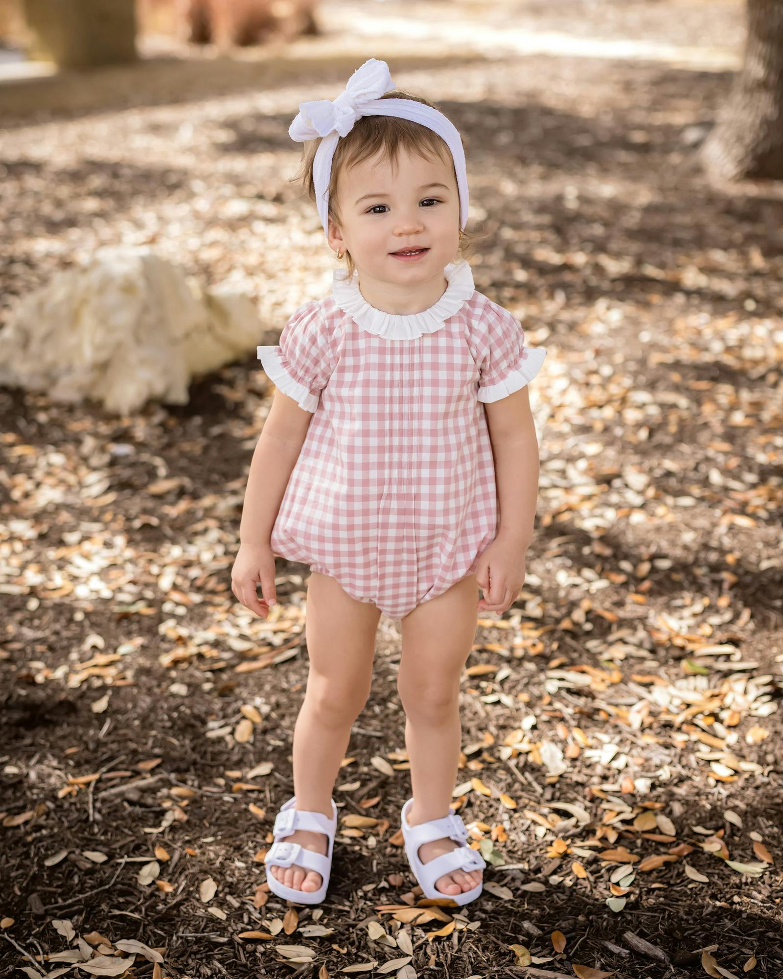 Gingham Bubble Romper