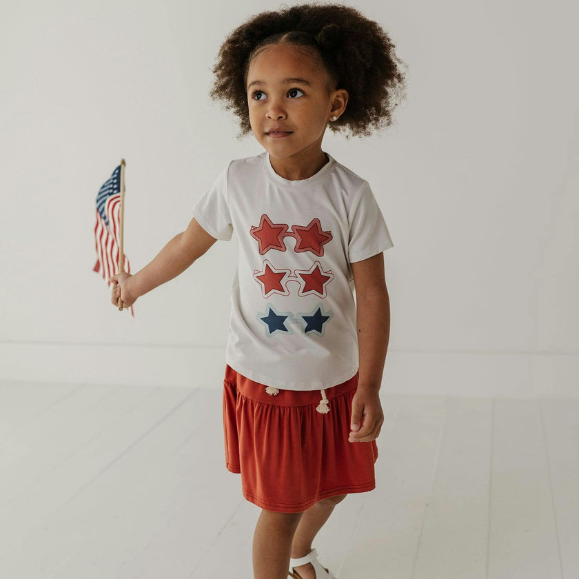 Girl's Short Sleeve Tee in Shades